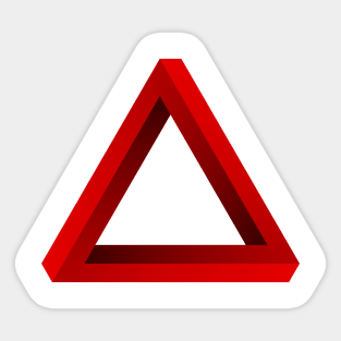 Impossible Penrose Triangle Sticker